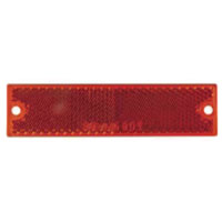 (image for) Trailer Reflector Red Thinline Adhesive/Screw Mount Dexter/Redneck #RE15RB