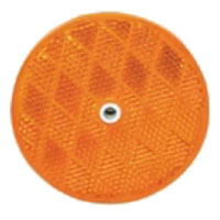 (image for) Trailer Reflector Amber 2 3/16" Round Screw Mount Dexter/Redneck #RE35AB
