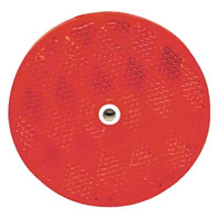 (image for) Trailer Reflector Red 2" Round Screw Mount Dexter/Redneck #RE35RB