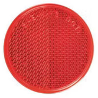 (image for) Trailer Reflector Red 2.19" Round Adhesive Mount Dexter/Redneck #RE38RB