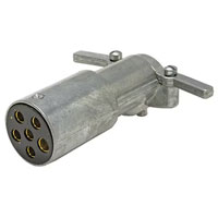 (image for) Trailer Wiring Connector Trailer End 6 Way Round Zinc Dexter/Redneck #S603