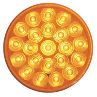 (image for) Trailer Warning Lamp LED 4" Round 1 Function 22 Diode Amber Dexter/Redneck #SLL43AB1