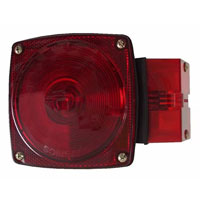 (image for) Stop/Turn/Tail Light Incandescent 4.5" Square Standard Right Hand Red Dexter/Redneck #ST-2RB
