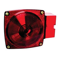 (image for) Trailer Stop/Turn/Tail With License Plate Light Only Incandescent Submersible Right Hand Red Dexter/Redneck #ST4RB
