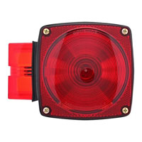 (image for) Trailer Stop/Turn/Tail With License Plate Light Only Incandescent Submersible Left Hand Red Dexter/Redneck #ST5RB