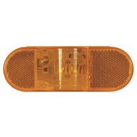 (image for) Trailer Park/Turn Light Only Incandescent 6'' Oval 1 Bulb Amber Mid-Ship Dexter/Redneck #ST75AB