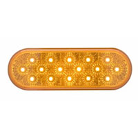 (image for) Trailer Park/Turn Light LED 6'' Oval Amber Micro-Flex Dexter/Redneck #STL-22AB