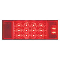 (image for) Marine Trailer Stop/Turn/Tail Light Only LED 8" Rectangle 14 Diode Red Right Hand Dexter/Redneck #STL26RB