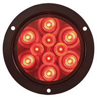 (image for) Trailer Stop/Turn/Tail Light Only LED 4" Round 10 Diode Standard Red Dexter/Redneck #STL-42RB