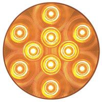 (image for) Trailer Park/Turn Light Only LED 4'' Round Amber 10 Diode Standard Dexter/Redneck #STL-43AB