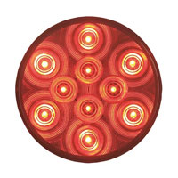 (image for) Trailer Stop/Turn/Tail Light LED 4'' Round Red Standard Dexter/Redneck #STL-43RB