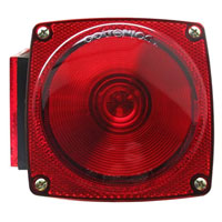 (image for) Trailer Stop/Turn/Tail Light LED 1 Diode Square Left Hand Red Dexter/Redneck #STL009RB
