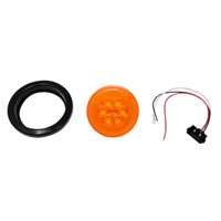 (image for) Trailer Park/Turn Light Kit LED 4'' Round Amber Glolight Dexter/Redneck #STL101ABK