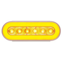 (image for) Trailer Park/Turn Light Only 6'' Oval Amber/Clear Glolight Dexter/Redneck #STL111ACB