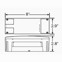 (image for) Marine Trailer Stop/Turn/Tail Light Only LED 7 Function Red Lef Hand Dexter/Redneck #STL117RB