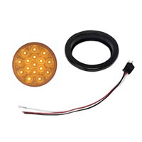 (image for) Trailer Park/Turn Light Kit LED 4'' Round 16 Diode Amber Micro-Flex Dexter/Redneck #STL23ABK