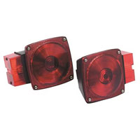 (image for) Trailer Stop/Tail/Turn Light Kit Incandescent 4.563" Oval Red Submersible Dexter/Redneck #TL60RK
