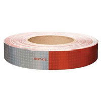 (image for) Trailer Oralite Conspicuity Tape 11" Red X 7" White 150' Roll Dexter/Redneck #V825549
