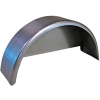 (image for) Single Axle Steel Trailer Fender With Back 13 Tire 8" Wide Dexter/Redneck #2137-B