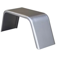 (image for) Trailer Fender Jeep Square Break Single Axle Steel 15" Tire 10" Wide Dexter/Redneck #2605-3