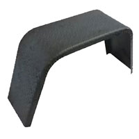 (image for) Trailer Fender Jeep Square Break Single Axle Steel Tread Plate 16" Tire 16.75" Tall Dexter/Redneck #2607-3T