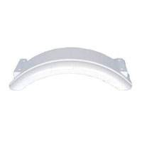 (image for) Single Axle Trailer Fender With Back Poly White 8-12" Tire Dexter/Redneck #PF775X21W