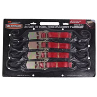 (image for) Steadymate Rachet Cargo Strap 4 Pack 1" X 12' Dexter/Redneck #15531