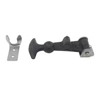 (image for) Trailer Rubber Door/Hood Latch With Brackets 4 1/2" Dexter/Redneck #190-SS