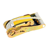 (image for) Fixed End Ratchet Cargo Strap Replacment With Flat Hook 6" Strap Dexter/Redneck #519920