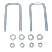 (image for) Square U-Bolt, Nut & Washer 2 1/8 x 5 1/4 Zinc Pkg Of 2 Dexter/Redneck #HW04-010
