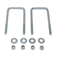 (image for) Square U-Bolt, Nut & Washer 2 3/8"X5 1/4" Zinc Pkg Of 2 Dexter/Redneck #HW04-040