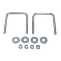 (image for) Square U-Bolt, Nut & Washer 3 1/8" X 4 Zinc Pkg Of 2 Dexter/Redneck #HW04-060