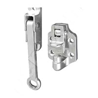 (image for) Aluminum Hook & Keeper Door Hold Back 4" Dexter/Redneck #I-DHB-AL-4