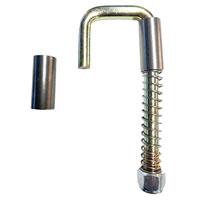 (image for) Trailer J-Hook Gate Latch Kit 9/16" Pin Dexter/Redneck #JHK-56-ZP-KIT