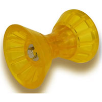 (image for) Boat Trailer 3" Bow Roller Amber PVC Dexter/Redneck #MBR3A