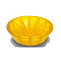 (image for) Boat Trailer 3" Roller End Bell Amber PVC Dexter/Redneck #MBR3AB