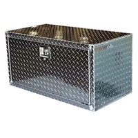 (image for) Trailer Underbody Toolbox 18" X 18" X 36" Aluminum Dexter/Redneck #TBAL1818-48T