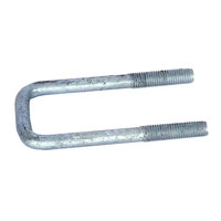 (image for) Square U-bolt 2 1/16" x 5.81" Galvanized Dexter/Redneck #UBGC12X206X581
