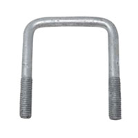 (image for) Square U-bolt 3 1/16" x 3.25" Galvanized Dexter/Redneck #UBGC12X306X325