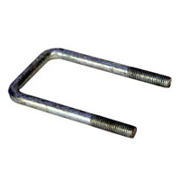 (image for) Square U-bolt 3 1/16" x 5.31" Galvanized Dexter/Redneck #UBGC12X306X531
