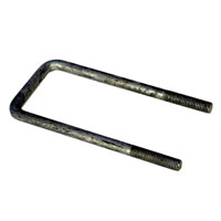 (image for) Square U-bolt 3 1/16" x 7.31" Galvanized Dexter/Redneck #UBGC12X306X731