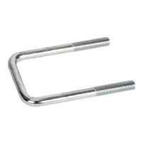 (image for) Square U-Bolt 3 1/8" x 5 1/4" Zinc Dexter/Redneck #UBZC12X312X525