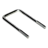 (image for) Square U-Bolt 3 1/8" x 6 1/2" Zinc Dexter/Redneck #UBZC12X312X650