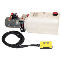 (image for) KTI Hydraulic Single Acting Pump 6 QT 2 Button Dexter/Redneck #DC-4348