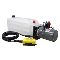 (image for) KTI Hydraulic Single Acting Pump 8 QT 2 Button Dexter/Redneck #DC-45168