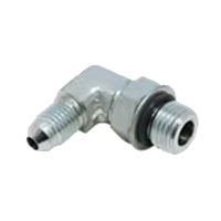 (image for) Hydraulic Fitting 90° 7/16 JIC Male x #6 SAE Male Dexter/Redneck #FG-6801-04-06