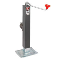 (image for) Trailer Pipe Mount Jack 8,000 lb. Square Top Wind Dexter/Redneck #190706