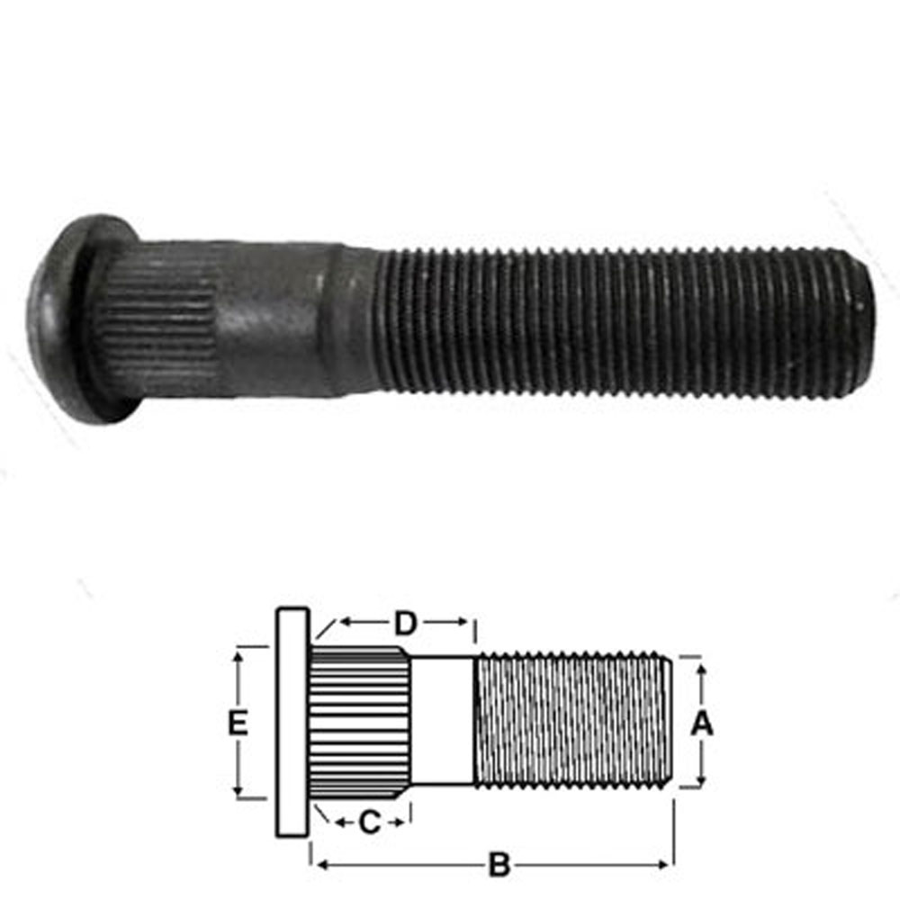 (image for) Trailer Wheel Stud 5/8" X 3 1/8'' Dexter/Redneck Dexter/Redneck #7-115