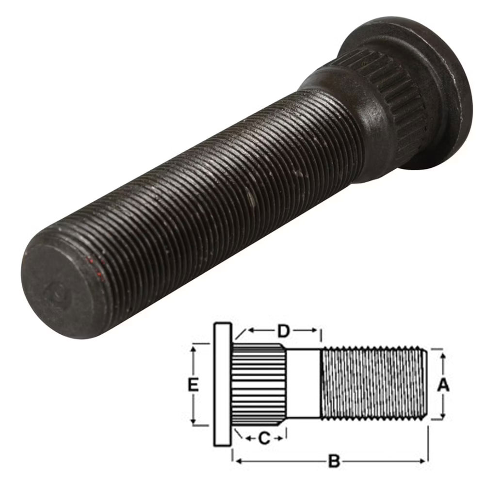 (image for) Trailer Drive In Wheel Stud M22 X 1.5 X 3 15/16'' Dexter/Redneck #7-194
