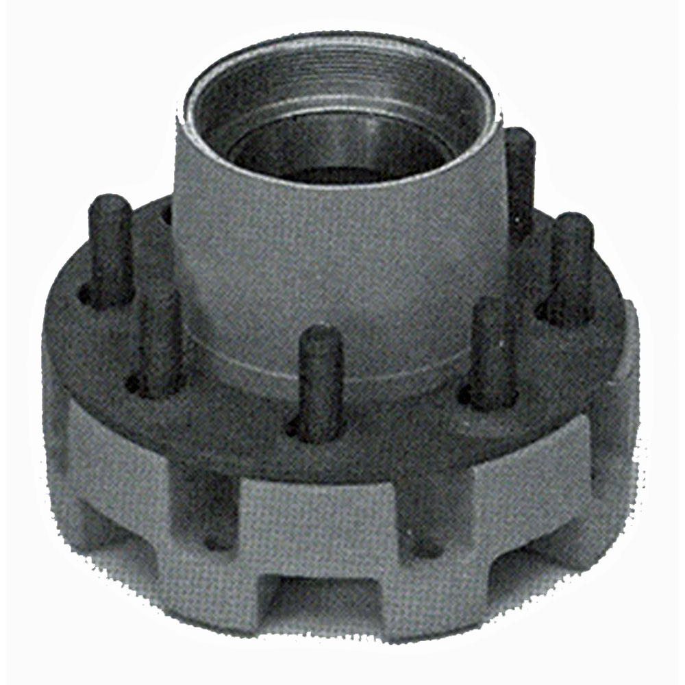 (image for) Trailer 2 Pc Hub/Drum Oil Bath Hub With Studs & Races 8 Bolt On 6.5" 12k Axle Dexter #8-214-8